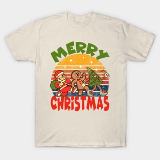 Merry Christmas - 2. Santa Claus, Gingerbread man, Christmas tree T-Shirt